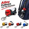 Movable Wheels Pullback Car Toy Pendant Cartoon Truck Key Pendant  Adults Children Toy