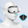 Silicone VR Face Cover with Anti-Leakage Nose Pad VR Silicone Mask Cover Protective Eye Pad for Meta Quest 3S VR Accessories