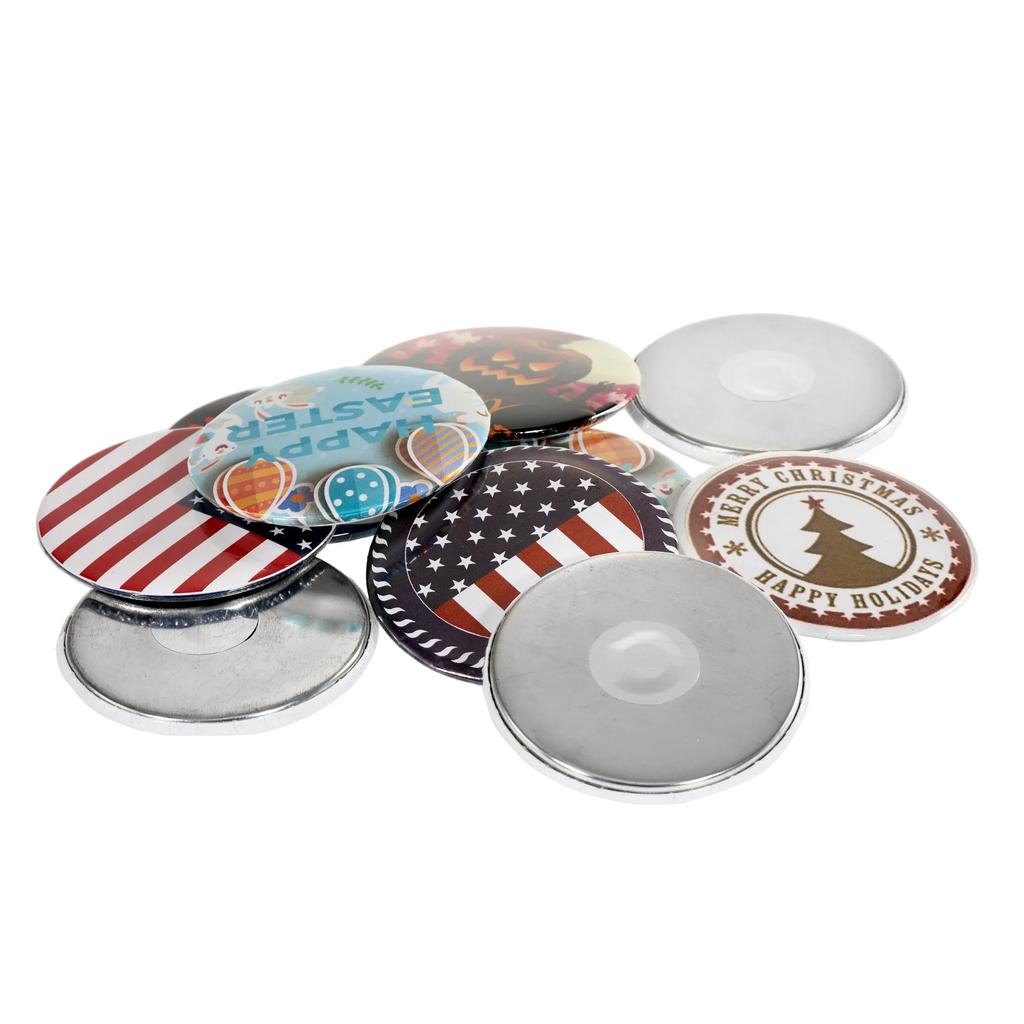 100PCS 25mm 32mm 58mm Soft Strong Magnet Fridge Button Making Parts DIY Refrigerator Button Badge Maker Accessories Supplies