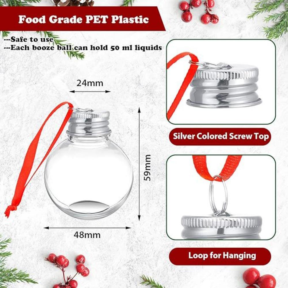 Clear Christmas Ball Plastic Bottle Bulbs Pendant New Christmas Tree Ornament Christmas