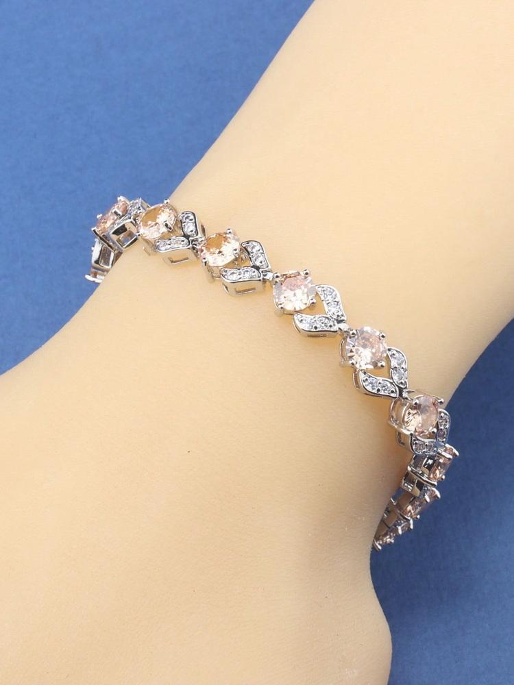 Original  Charms France Elegant Women Fine Jewelry Accessories 12 Colorful Adjustable Length Chain Link Bracelet For Girls