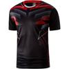 Herren Sport Kurzarm Schnelltrocknend 2 Fußball Laufen T-Shirt