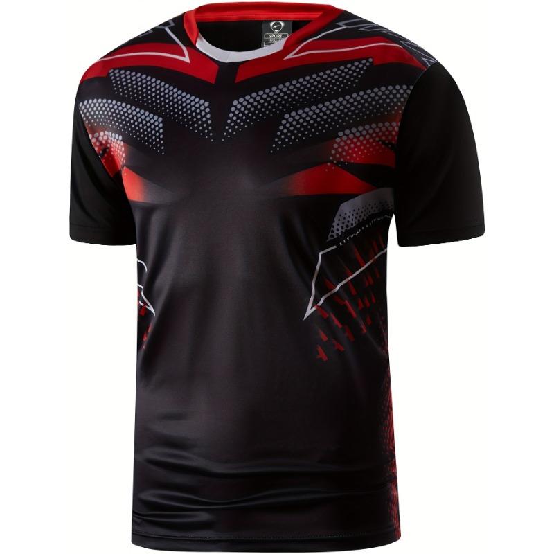 Men s Sports Short Sleeve Quick Dry 2 Football Running T-Shirt S