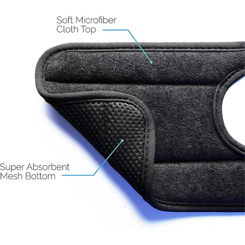 2 Pcs Washable Faucet  Absorbent  Pad Wrinkle-resistant Stretchy Abrasion-resistant Wraparound