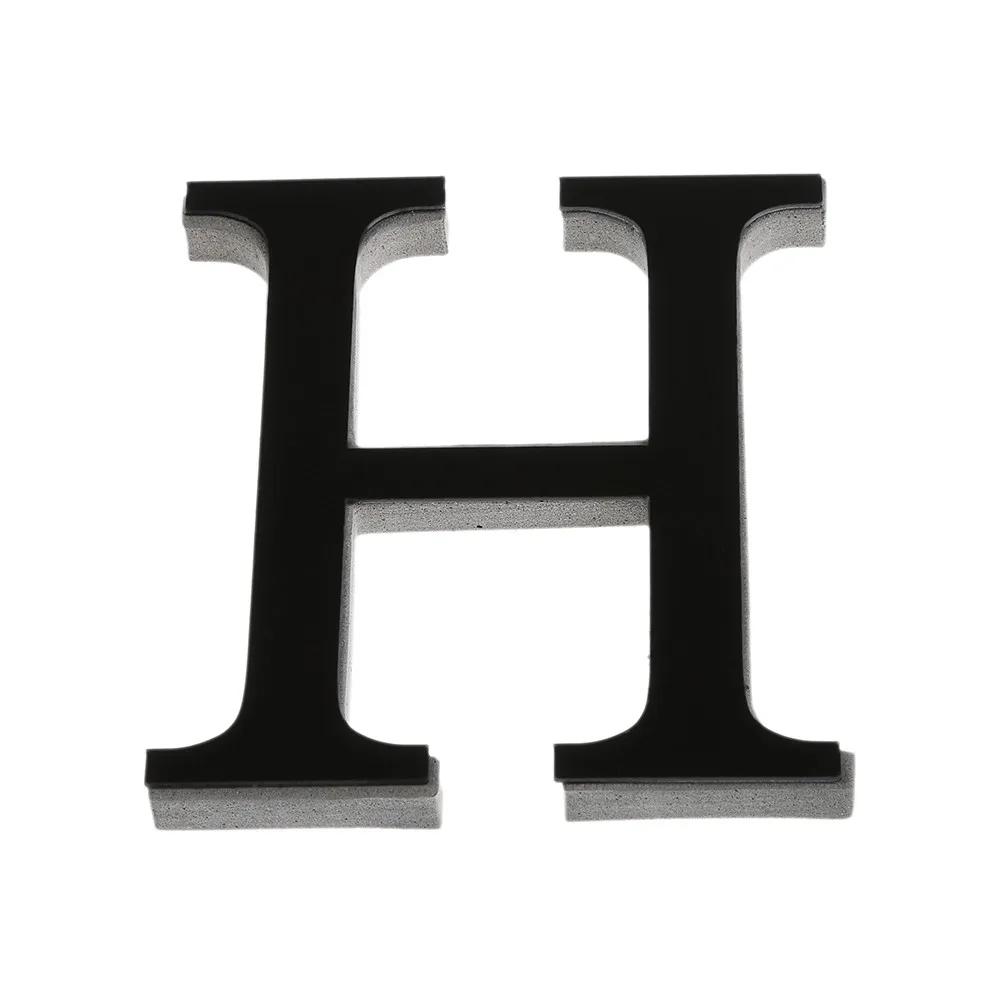 20 cm de alto26 Alfabeto DIY Decoraciones de Pegatina de Pared 3D Pegatina de Alfabeto Inglés Negro Decoraciones de Pared para el Hogar Fiesta