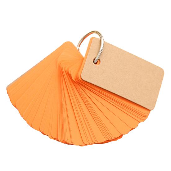 1Pc 230 Sheets Binder Memo Pad Ring Kraft Paper Sticky Notes School Stationery