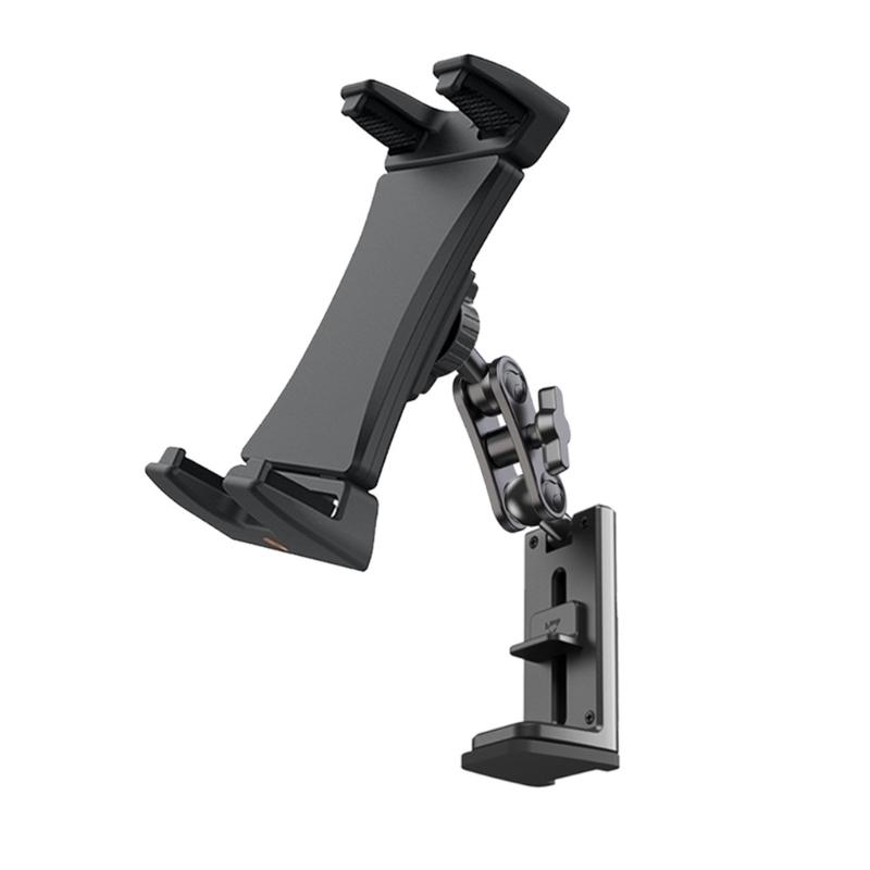 Clip on Aluminum Cellphone Stand Tablets Holder Long Arm Adjustable Phone Tablets Stand for Office Table Desktop 1