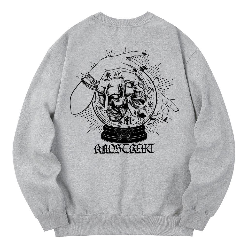 KAN6312 Kmg0139 Sorcery Fleece-Lined Sweatshirt - Gray