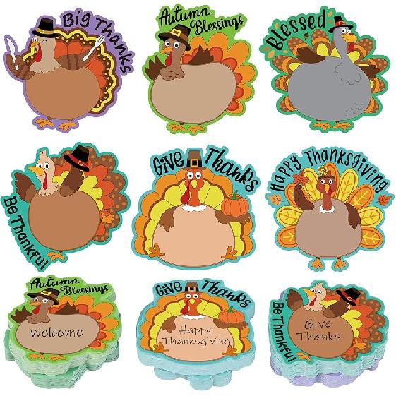 30 Pack Back to School Sticky Notes Total 600 Sheets Funny Notepads Self-Adhesive Writing Memo Pad for Kids Teens School Classroom Office Supplies