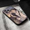 Here U Are Anime Phone Case For IPhone 17,16,15,14,13,12,11 Plus,Pro,Max,XR,XS,X,7,8 Plus,Mini Black Silicone Soft