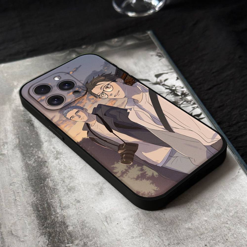 Here U Are Anime Phone Case For IPhone 17,16,15,14,13,12,11 Plus,Pro,Max,XR,XS,X,7,8 Plus,Mini Black Silicone Soft