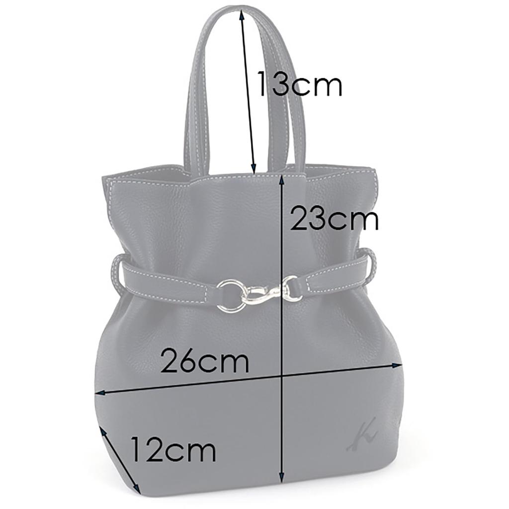 Kitamura Daily Use Cowhide Leather Handbag Y-1424 Dark Blue with White Stitching [Navy] 10901