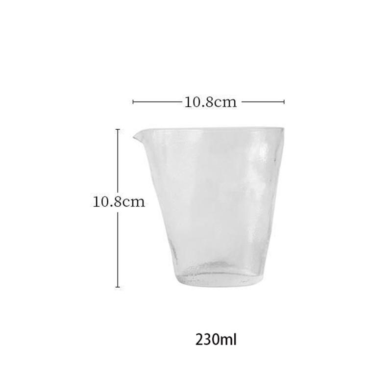 

Japanese Style 230ml Flat Hammer Glass Tea Pitcher Fair Cup Heat Resistant Tea Separator Tea Divider Kung Fu Tea Set Accessories 230ML чистый