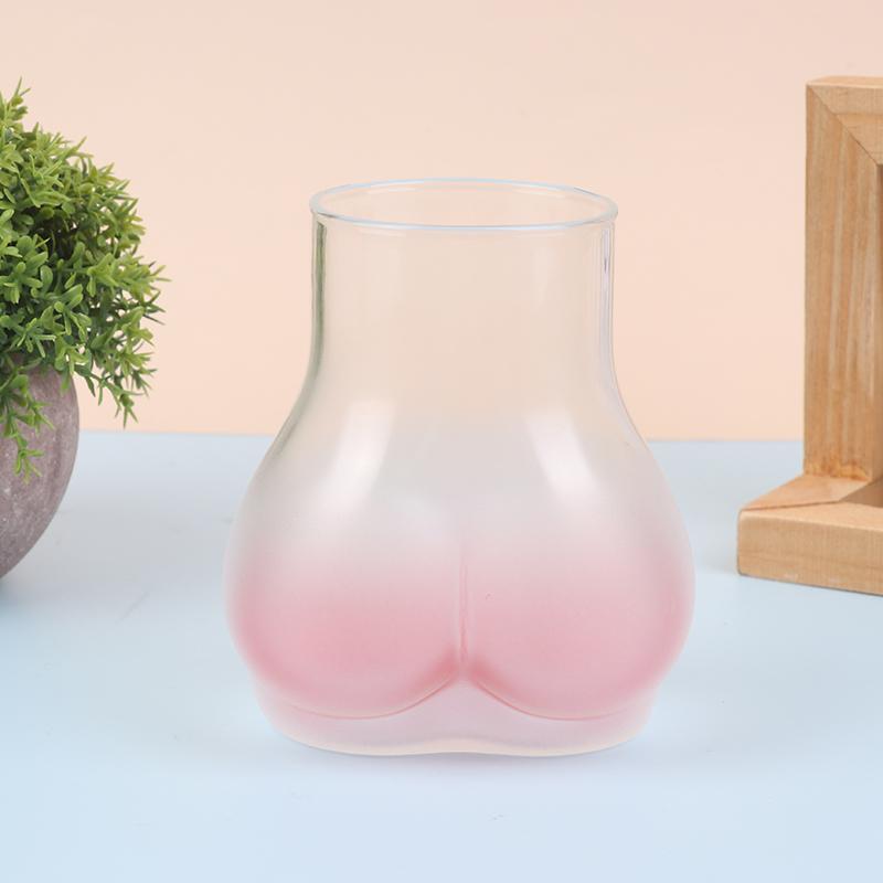 Creative Butt Shaped Mug Funny Butt Coffee Mug Thick Clear Borosilicate Glass Women Body Ass Cup Milk Water Mug For Adults Gift