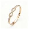 Alloy Bracelets Woman Bangle Zircon for Woman Golden Love Crystal Wedding Feminina Luxury Jewellery Gifts