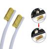 Copper Plating Wire Brush Set Curved Handle Metal Polishing Brush Brass Wire Brush  Metal Polishing