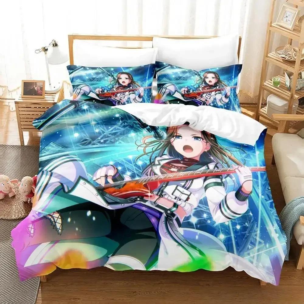 RAISE A SUILEN Bedding Set Cartoon Anime three-piece set Adult Kid Bedroom Duvet cover Sets 3D Print Kawaii Girls lit complet
