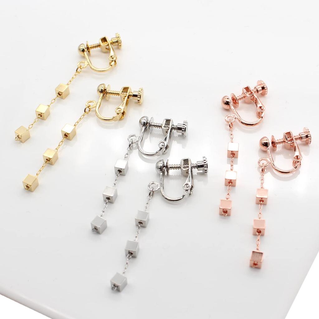 Dice Earrings Gold (e2655-G)