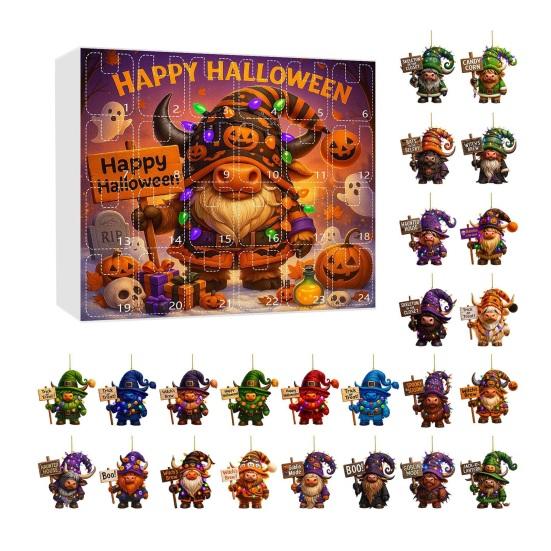 Advent Calendar 2025 Advent Calendar with 24 Acrylic Charms Pumpkin