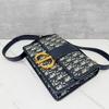 [Pre-Owned] 30 Montaigne Oblique Embroidered Monogram Flap Adjustable Shoulder Strap Montaigne Box Bag Leather Details Large - Excellent #MTXZH9