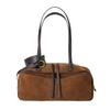 Bowling Bag Commuting Large Capacity Boston Genuine Leather Hand-held Shoulder Bag