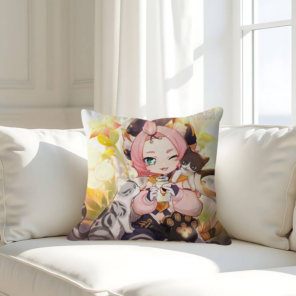 D-diona K-katzlein Pillow Case Removable Washable Cushion Cover – All-Season Soft Linen