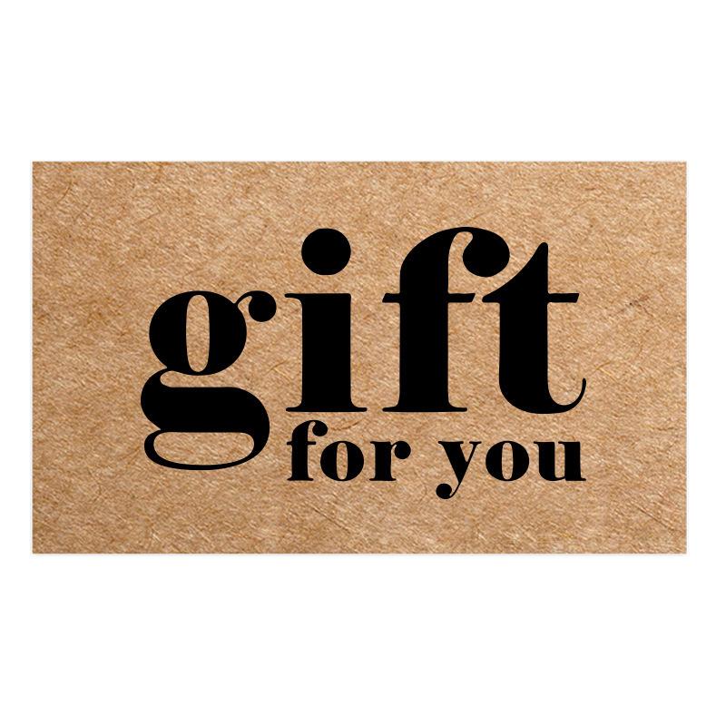 Black Thank You Greeting Cards, 50 Sheets/Pack