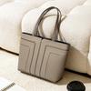 Tote Bag with Large Capacity for Women's Commuting, High-end Feeling, Hot Selling for Work, Light Luxury Handbag, Korean Niche Leather Computer Bag