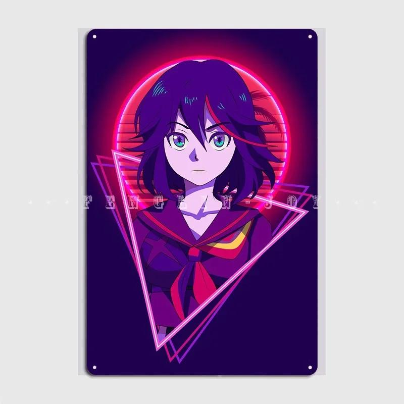 Kill La Kill Ryuko Matoi Metal Plaque Poster Wall Pub Party Create Plates Tin Sign Poster