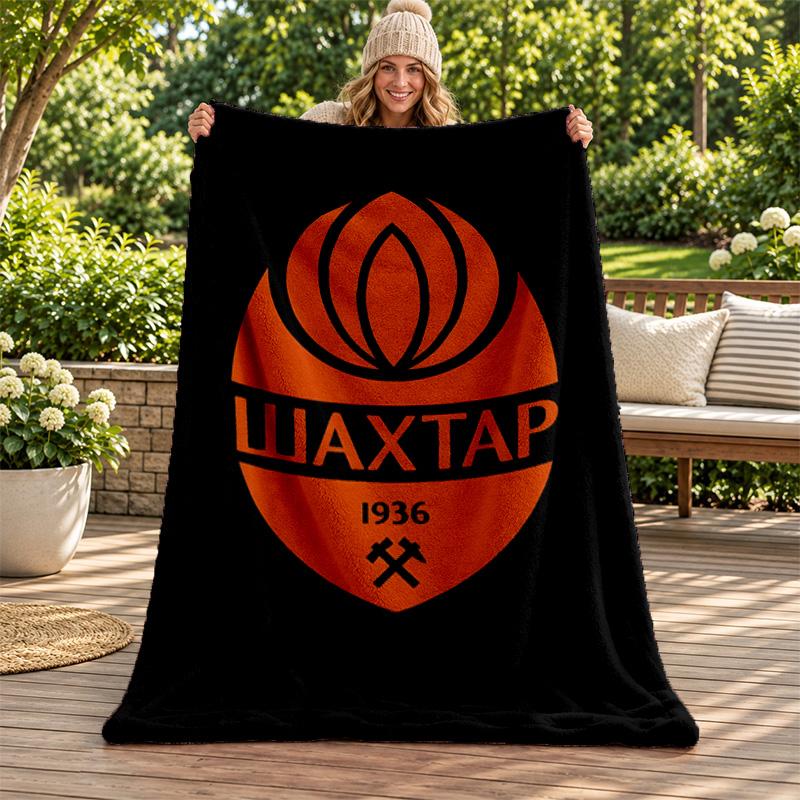 FC Shakhtar Donetsk blanket Flannel Blanket Soft Cozy Plush Throw for Sofa Bed Lightweight Home Decoration Gifts for Christmas various holidays