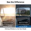 4 PCS Car Window Shades, 20.07 x 12.2 Inches Side Window Sunshade Mesh, Foldable Storage Privacy Protector, Keep Vehicle Cool, Universal for Most