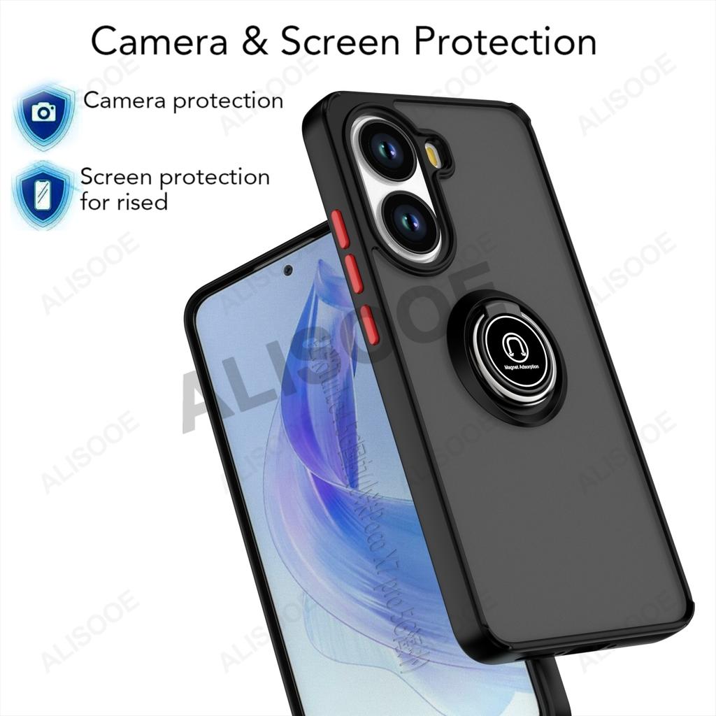Kickstand Funda for POCO X7 Pro Case Armor Ring Holder Protective Cover for Xiaomi Redmi Turbo 4 Shockproof Case
