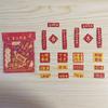 40pcs Pasteable Mini Couplet Stickers DIY Chinese Style New Year Blessing Stickers Good Luck Festive Design