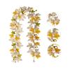 Realistic Artificial Maple Leaf Vine Artificial Flowers Garland Hanging Plants  Garden Decor