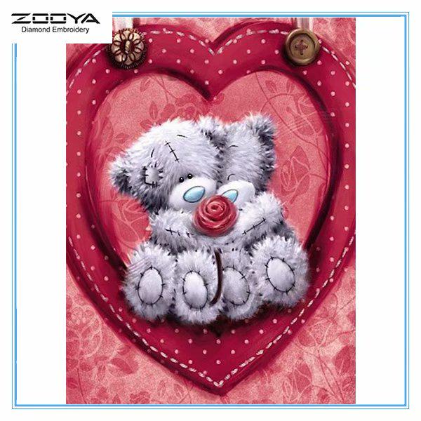 

ЗООЯ DIY 3D Алмазная картина Животное Медведь Вышивка Крестом Ремесло Стежок Домашний декор