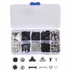 100Pcs Sewing Hooks and Eyes Set Sew-on SnapButtons DIY Clothing Button Sewing Closures SnapsKit for Clothes Bags Sewing Craft