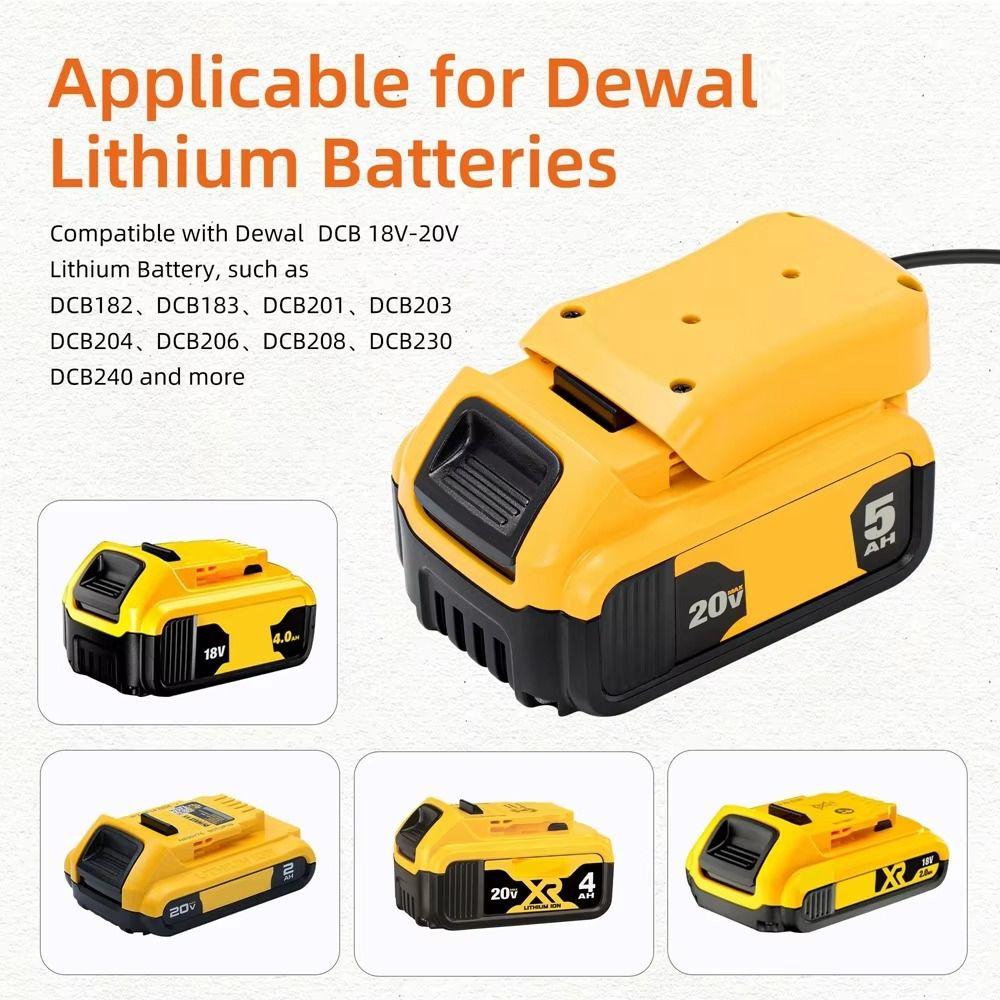 Safety DC Power Cable Stable Battery Plug Easy To Install Charger Adapter  18V/20V