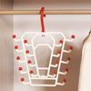 Space Saving Double Sided Hanger Wall Mounted Multi Hook Organizer Portable V Shaped Hanger