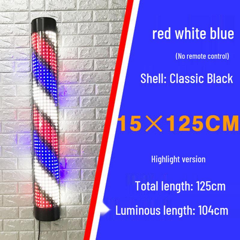 Wall-Mounted Waterproof LED Rotating Barber Shop Light Box