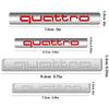 Car QUATTRO Emblem Decal Body Trunk Sticker Decor Accessories For A4 B8 B6 B9 B7 A3 8P 8V 8L A6 C7 C6 C5 Q5 A5 Q7 A1 Q3 A7