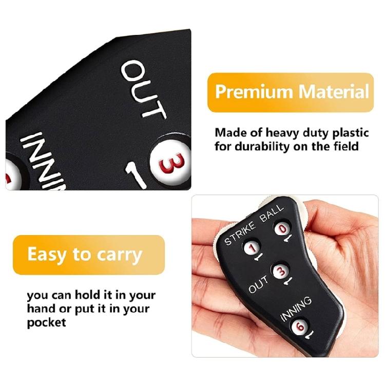 2 Stück Baseball Softball Schiedsrichter Indikator Ausrüstung Sets 4 Rad Schiedsrichter Indikator