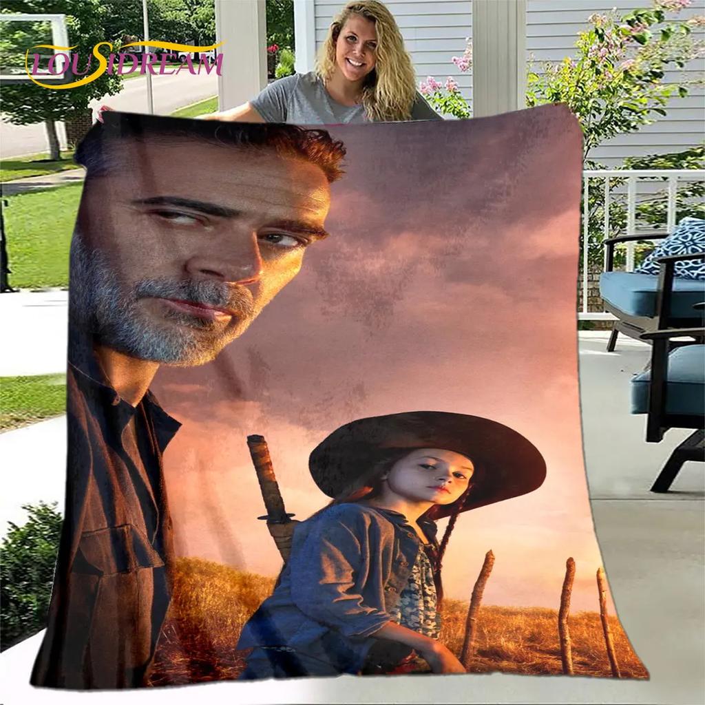The Walking Dead Korku Yumuşak Peluş Battaniye, Flanel Battaniye Atmak Battaniye Oturma Odası Yatak Odası Yatak Kanepe Piknik Örtüsü Bettdecke