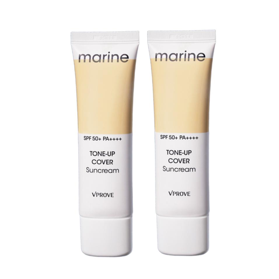 VPROVE Marine Tone-Up Cover Sun Cream (SPF50+, PA++++) 50ml / 1.36fl.oz. (3 Options)