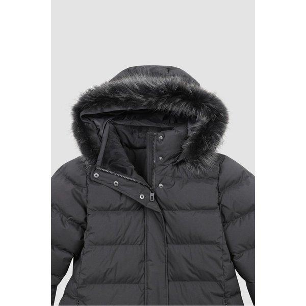 Kolon SportS Women S Raccoon Fur Hoodie Down V3jdx24622blk