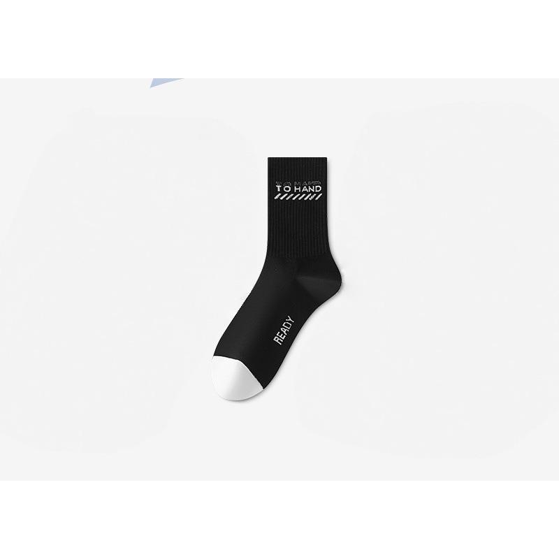 Boneless Socks for Men - Pure Cotton Long-tube Style - Fall/Winter Sports Basketball - Anti-odor and Moisture-absorbing - Sweat-proof - All-cotton