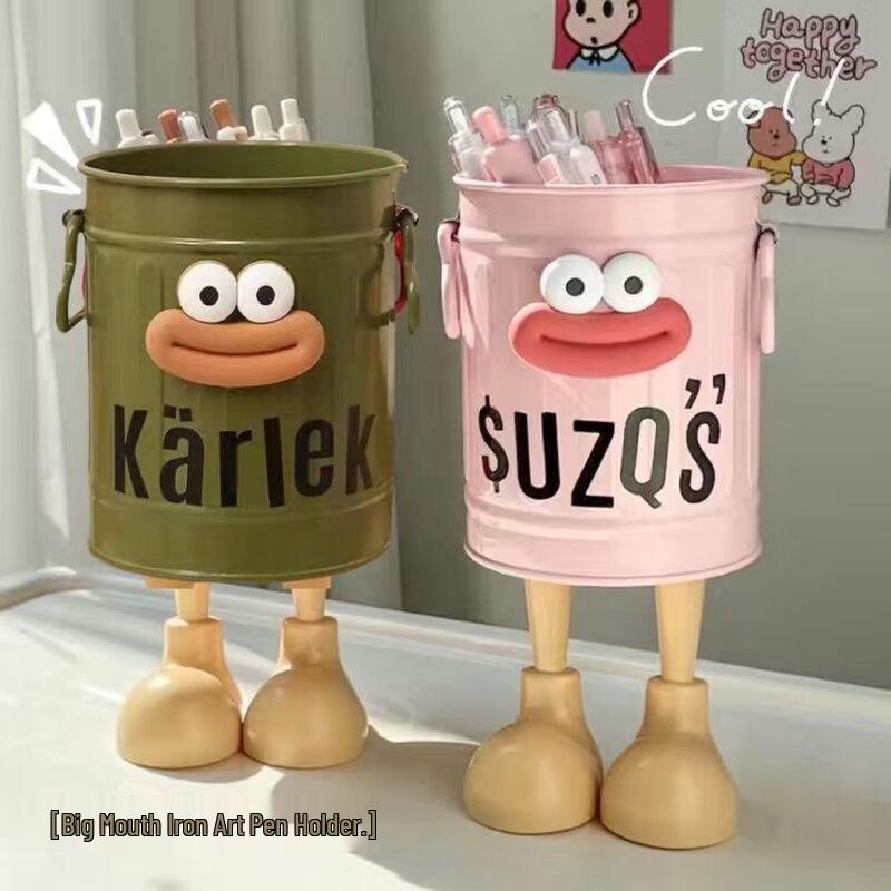 Cartoon Desktop Pen Holder Set