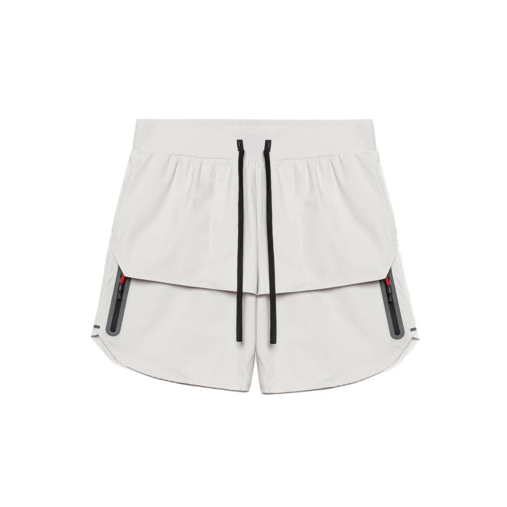 Men's Running Shorts with Drawstring Waist and Zip Pockets