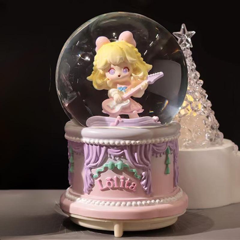 Astronaut Crystal Ball Music Box Ornament - Student Snow Globe Birthday Gift