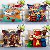 A-Alvin E T-The Chipmunk-s Federa Rimovibile Lavabile Copricuscino – Lino Morbido per Tutte le Stagioni