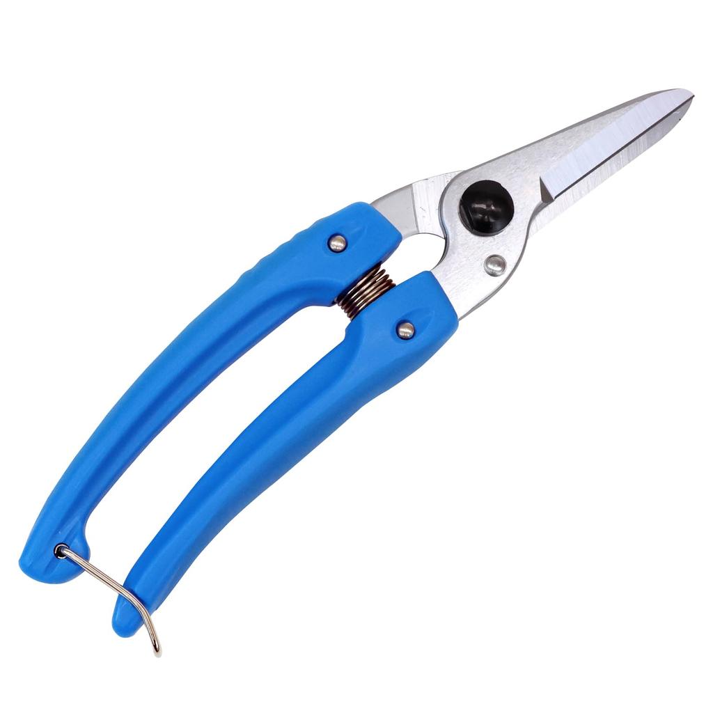 HOZAN N-839 Multi-Snips, All-Purpose Scissors with Spring, 190mm Overall Length, 40mm Blade Length, for Cutting Various Cables